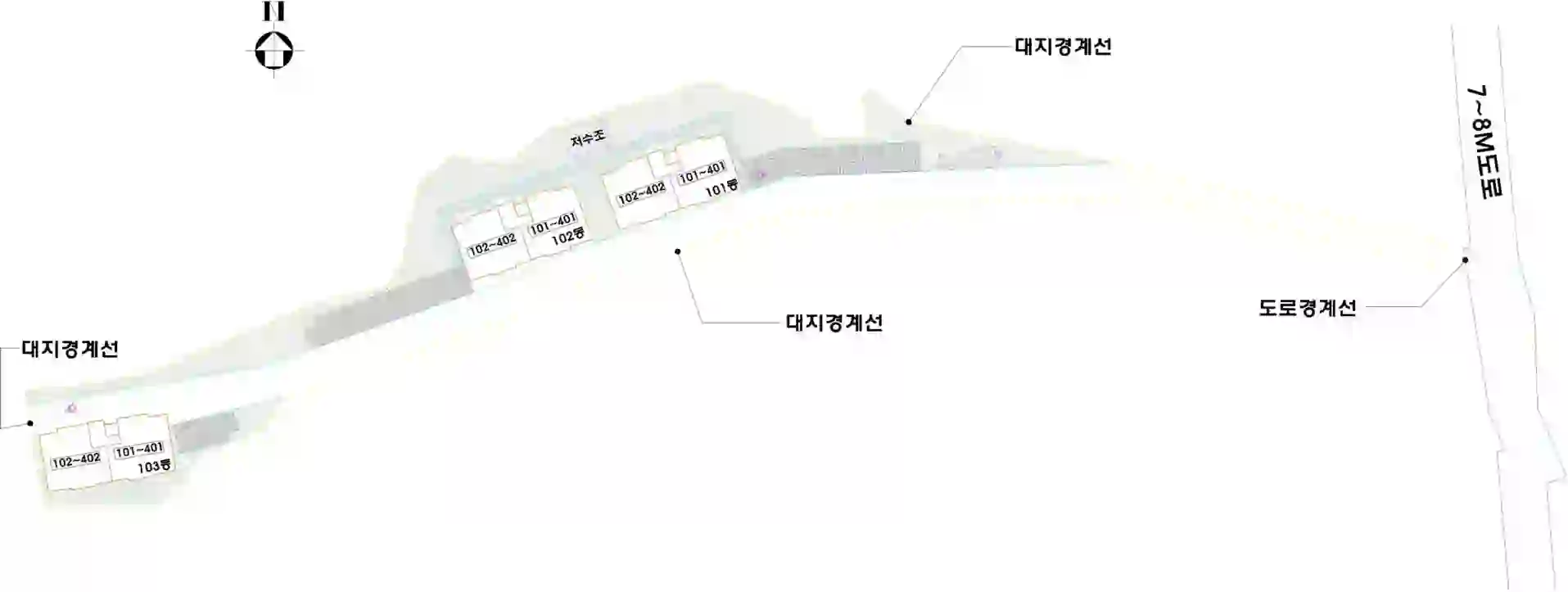 오름빌리지1차 배치도 이미지